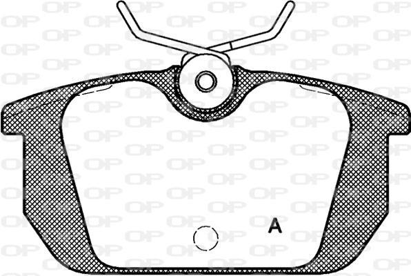 Kit de plaquettes de frein, frein à disque OPEN PARTS BPA0231.00
