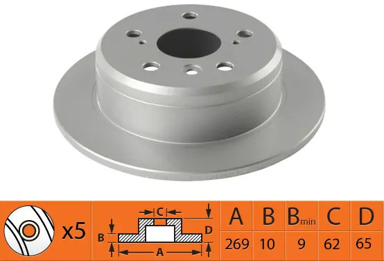 Disque de frein SB BR21222