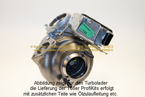 Turbocompresseur, suralimentation SCHLÜTTER TURBOLADER 166-09281MAX