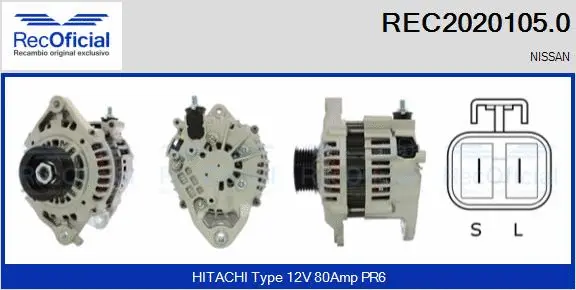 Alternateur RECOFICIAL REC2020105.0