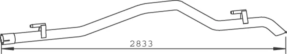 Tuyau d'échappement DINEX 53799