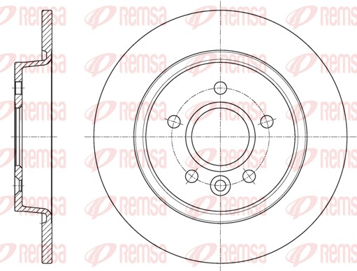 Disque de frein REMSA 61590.00