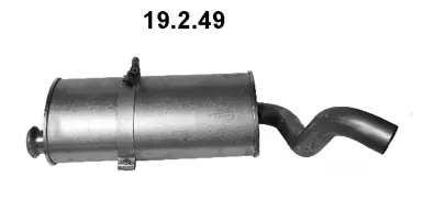 Silencieux arrière EBERSPÄCHER 19.2.49