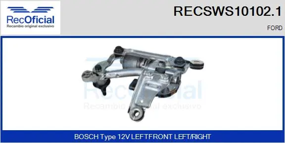 Système de nettoyage des vitres RECOFICIAL RECSWS10102.1