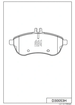 Kit de plaquettes de frein, frein à disque MK Kashiyama D30053H