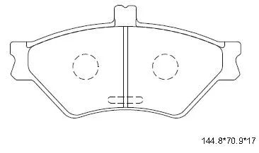 Kit de plaquettes de frein, frein à disque ASIMCO KD6749