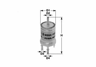 Filtre à carburant CLEAN FILTERS MBNA1503
