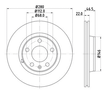 Disque de frein MTR 12108577