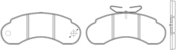 Kit de plaquettes de frein, frein à disque SB BP31271