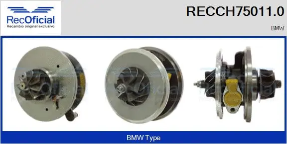 Groupe carter, turbocompresseur RECOFICIAL RECCH75011.0