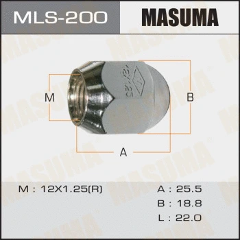 Écrou de roue MASUMA MLS-200