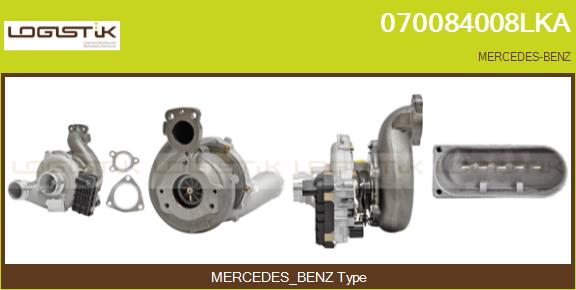 Turbocompresseur, suralimentation LGK 070084008LKA