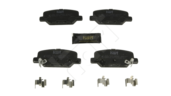 Kit de plaquettes de frein, frein à disque HART 256 534