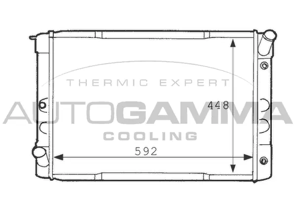 Radiateur, refroidissement du moteur AUTOGAMMA 101114