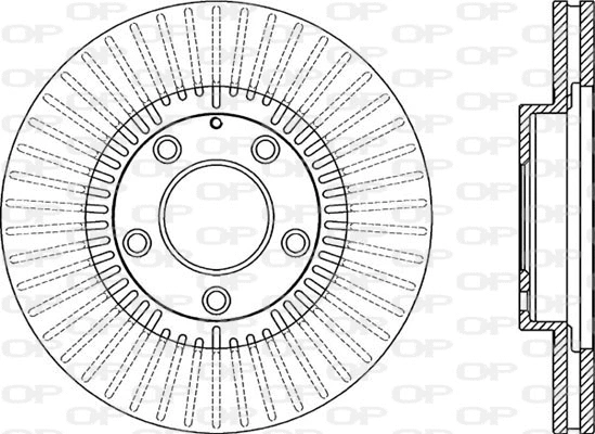 Disque de frein OPEN PARTS BDA2075.20