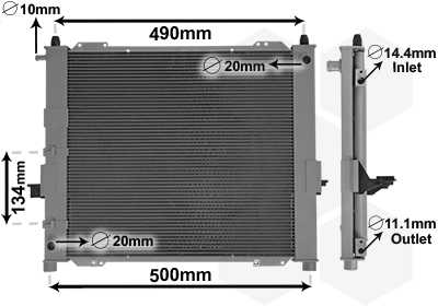 Module de refroidissement VAN WEZEL 4301M406