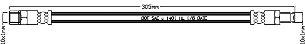 Flexible de frein JURATEK JBH1062