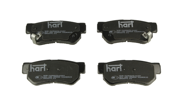 Kit de plaquettes de frein, frein à disque HART 221 646