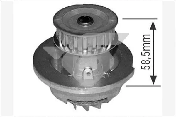 Pompe à eau, refroidissement du moteur HUTCHINSON WP279