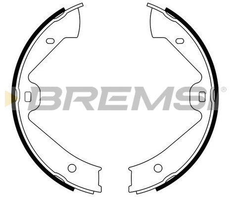 Jeu de mâchoires de frein, frein de stationnement BREMSI GF0562