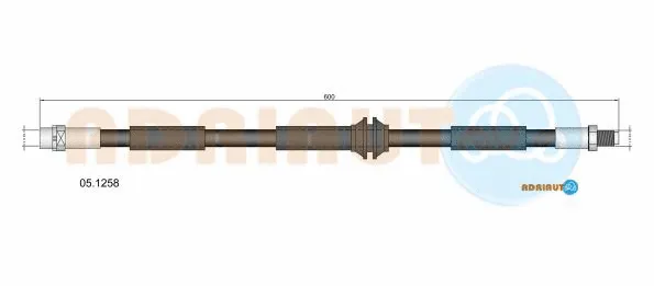 Flexible de frein ADRIAUTO 05.1258