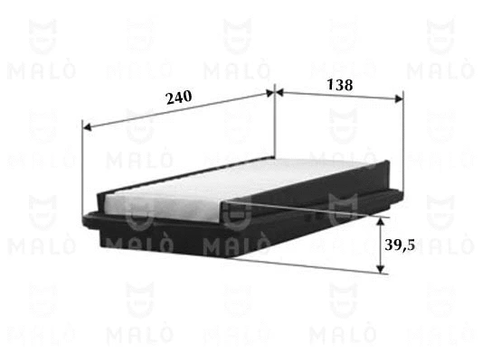 Filtre à air AKRON-MALÒ 1500400