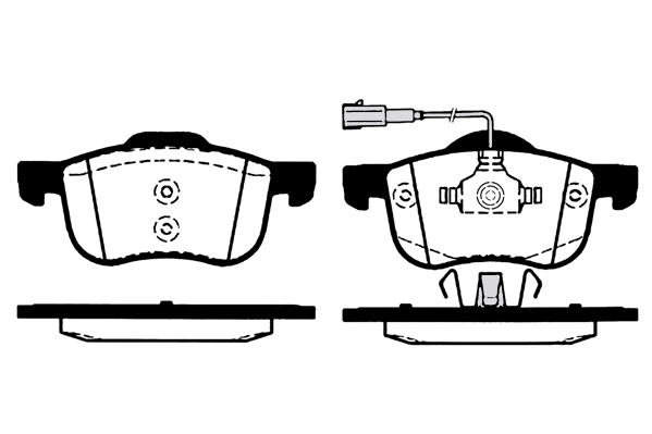 Kit de plaquettes de frein, frein à disque Technika 01731A