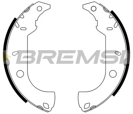Jeu de mâchoires de frein BREMSI GF0170