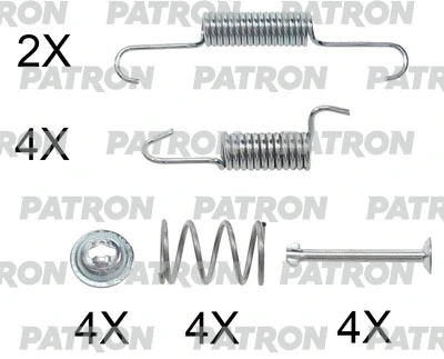 Kit d'accessoires, mâchoires de frein de stationnement PATRON PSRK0208