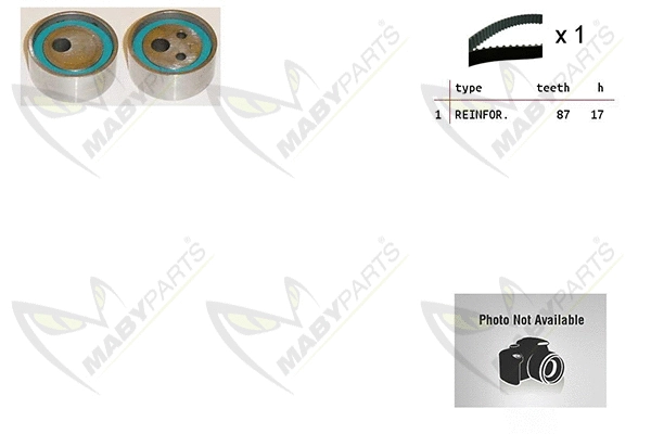 Pompe à eau + kit de courroie crantée MABYPARTS OBKWP0071