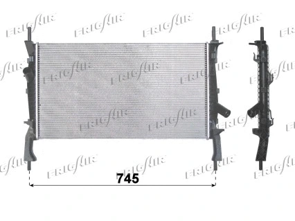 Radiateur, refroidissement du moteur FRIGAIR 0105.3102