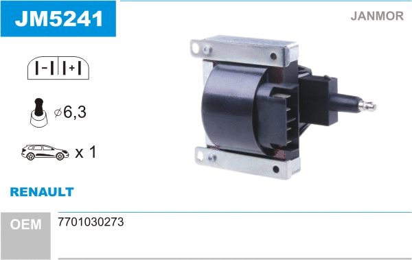 Bobine d'allumage JANMOR JM5241
