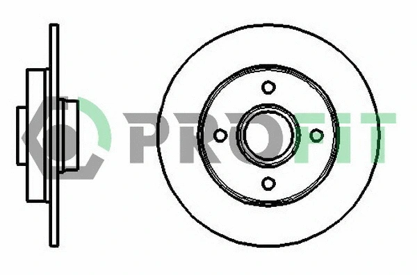 Disque de frein PROFIT 5010-1523