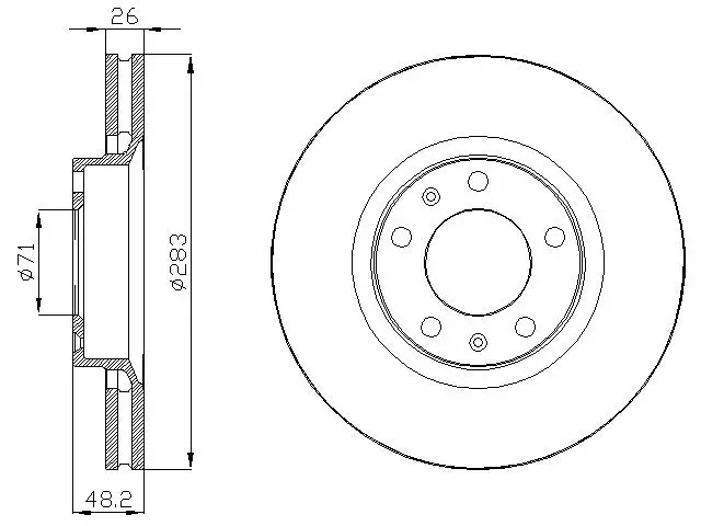 Disque de frein DEEVO BD27860
