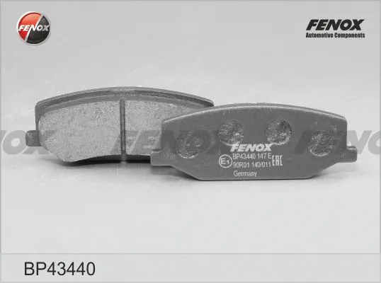 Kit de plaquettes de frein, frein à disque FENOX BP43440