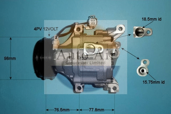 Compresseur, climatisation AUTO AIR GLOUCESTER 14-2072P
