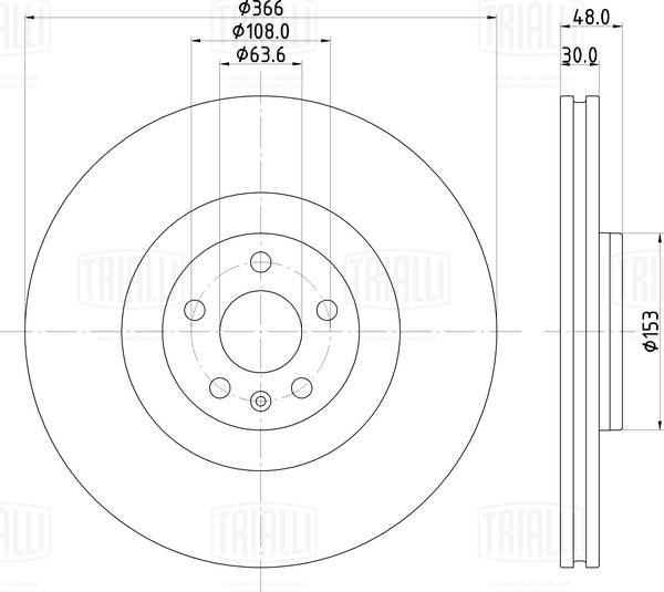 Disque de frein TRIALLI DF 190503