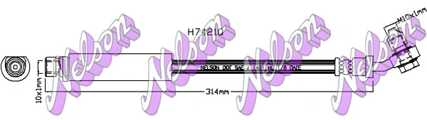 Flexible de frein KAWE H7421Q