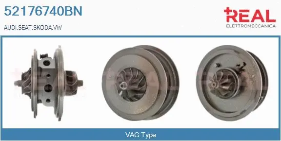 Groupe carter, turbocompresseur REAL 52176740BN