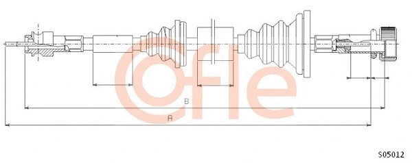Câble flexible de commande de compteur COFLE 92.S05012