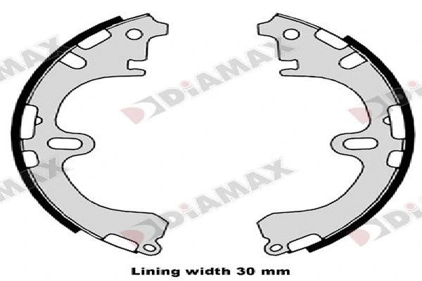 Jeu de mâchoires de frein DIAMAX N01411