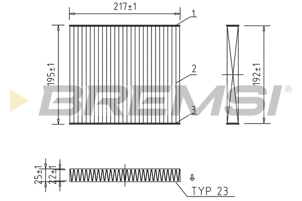 Filtre, air de l'habitacle BREMSI FC0441C