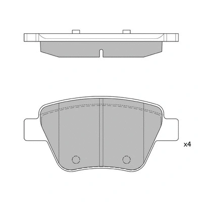 Kit de plaquettes de frein, frein à disque HAGEN GP2314