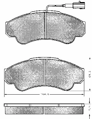 Kit de plaquettes de frein, frein à disque BSF 10642