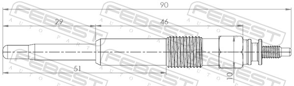 Bougie de préchauffage FEBEST 25642-006