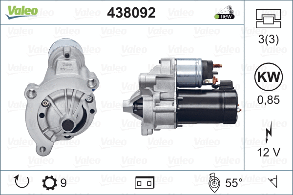 Démarreur VALEO MX 438092