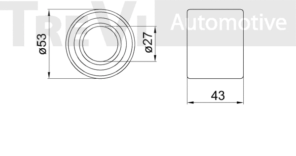 Kit de roulements de roue TREVI AUTOMOTIVE WB1687