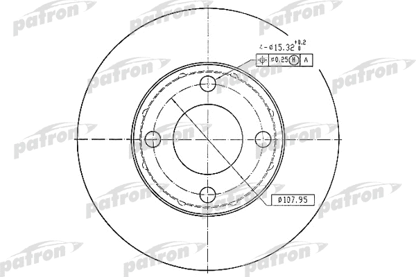 Disque de frein PATRON PBD1530