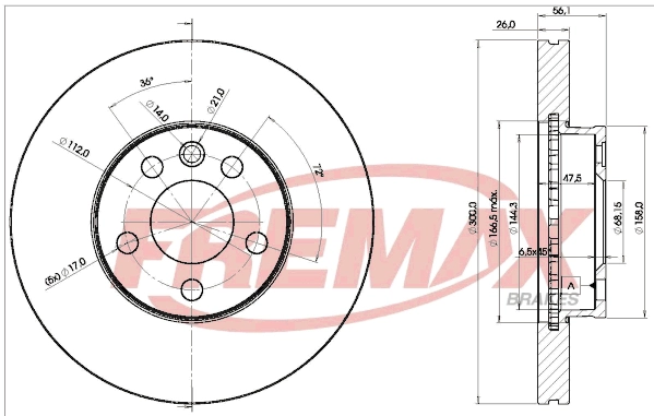 Disque de frein FREMAX BD-1531