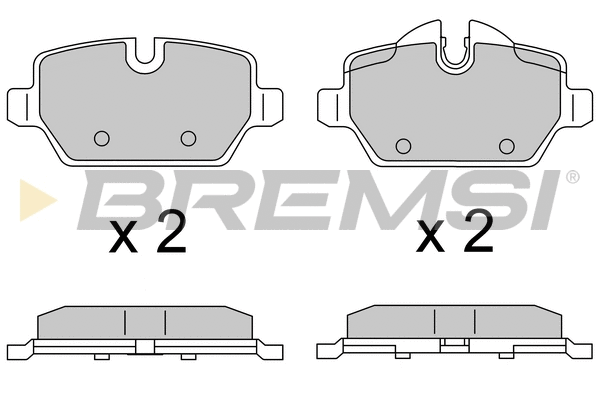 Kit de plaquettes de frein, frein à disque BREMSI BP3616